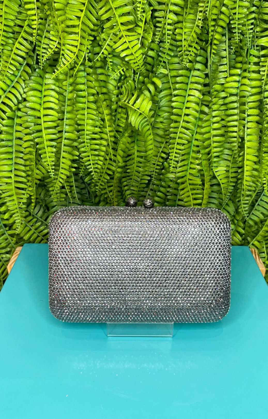 BOLSA QUADRADA SWAROVISK RODIO