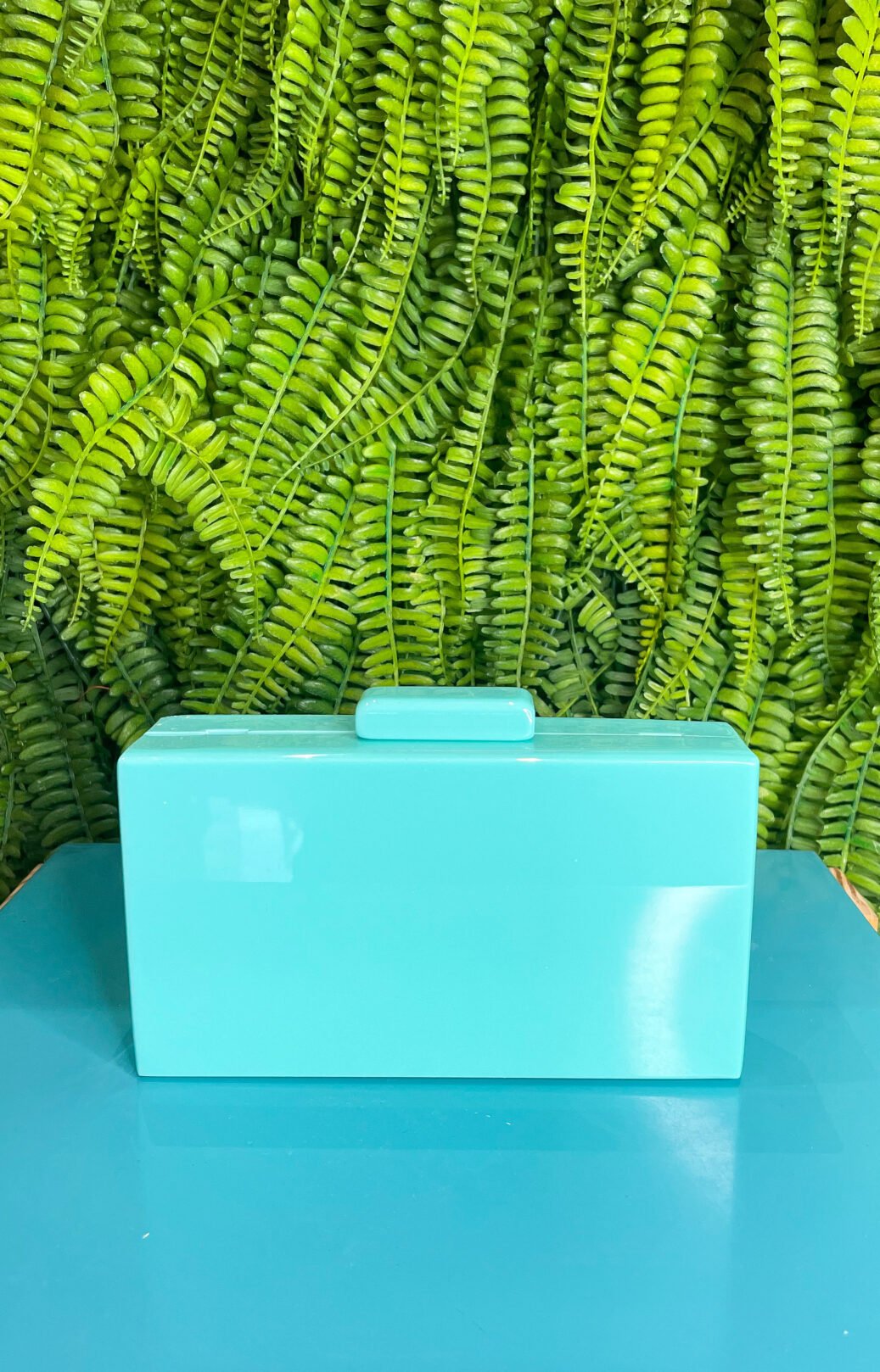 CLUTCH ACRÍLICO VERDE TIFFANY