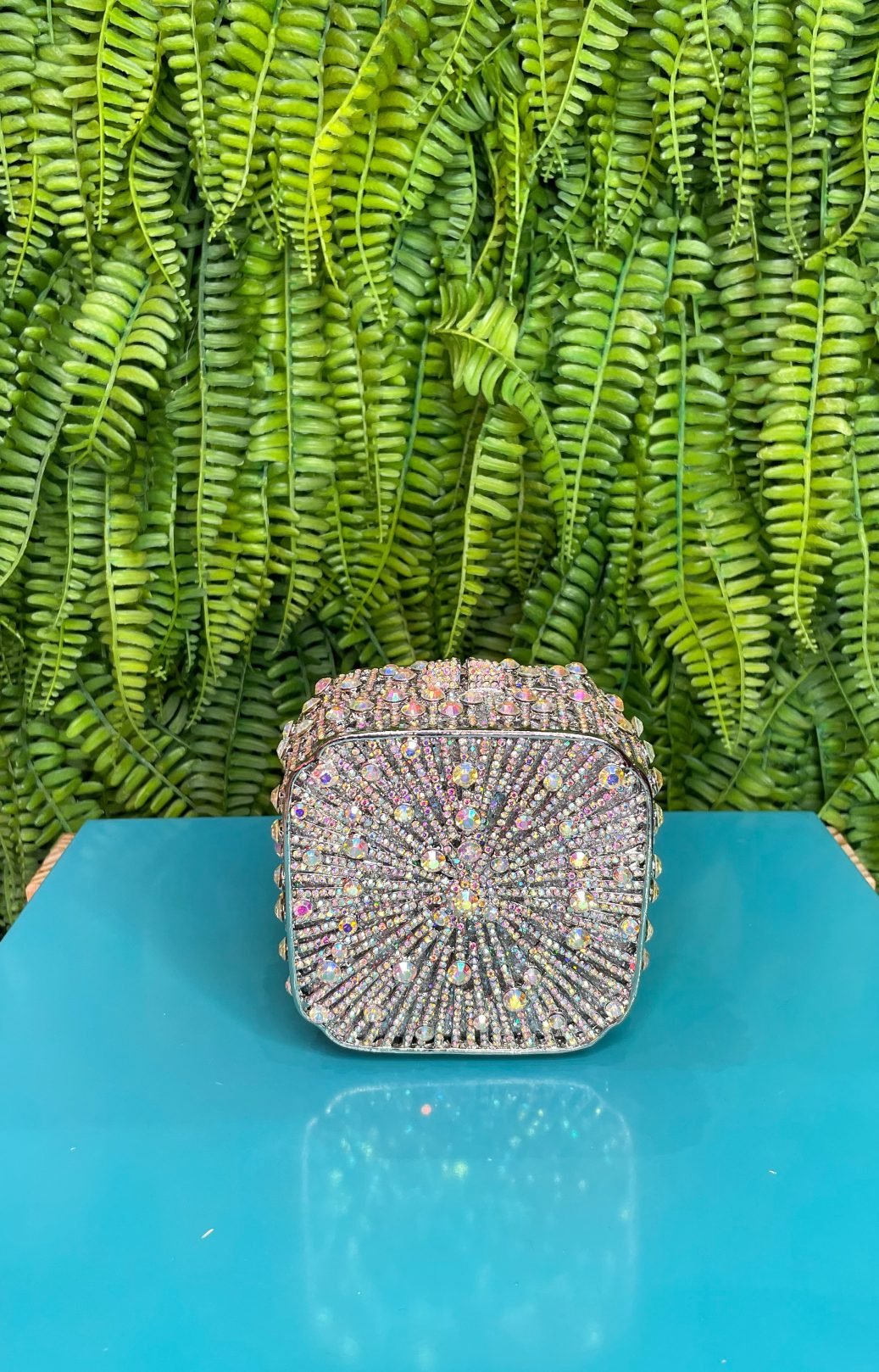 CLUTCH SWAROVISK CAIXINHA PRATA